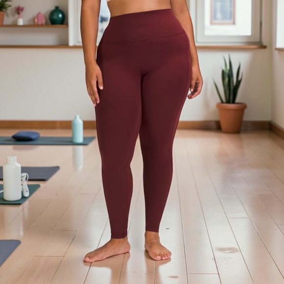 lululemon athletica Pants - Lululemon Align High-Rise Pant with Pockets 28" in Red Merlot Sz 6